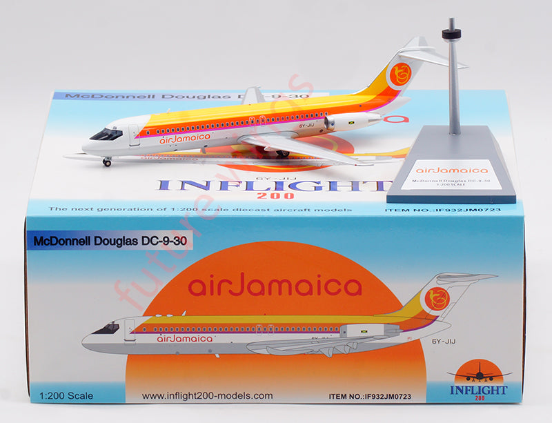 1:200 InFlight200 Air Jamaica DC-9-30 6Y-JIJ Diecast Aircraft Model With Stand