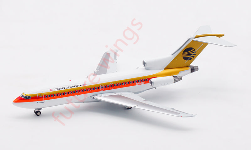 1:200 InFlight200 Continental Airlines B727-100 N40490 Aircraft Model With Stand