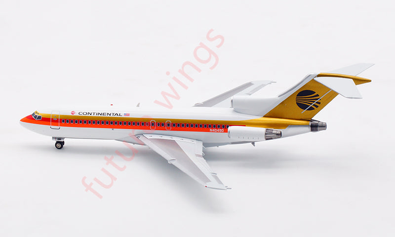 1:200 InFlight200 Continental Airlines B727-100 N40490 Aircraft Model With Stand