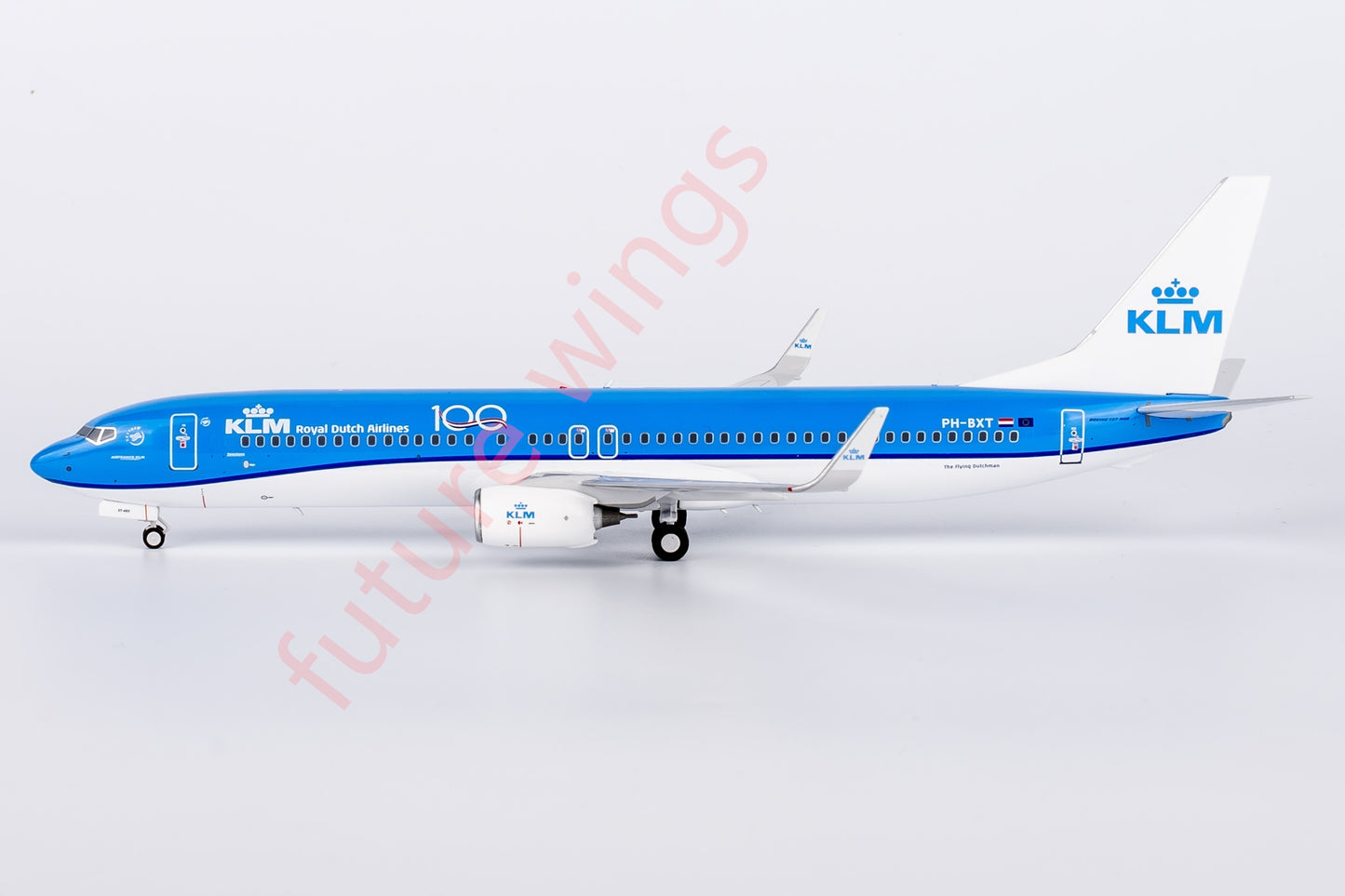 1:200 NG Models NG09007 KLM B737-900 PH-BXT “100Years” Aircraft Model With Stand