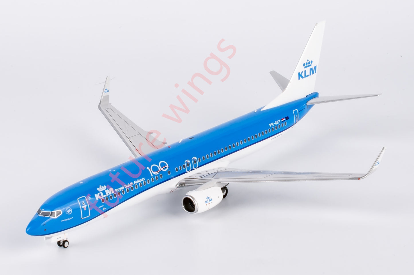 1:200 NG Models NG09007 KLM B737-900 PH-BXT “100Years” Aircraft Model With Stand