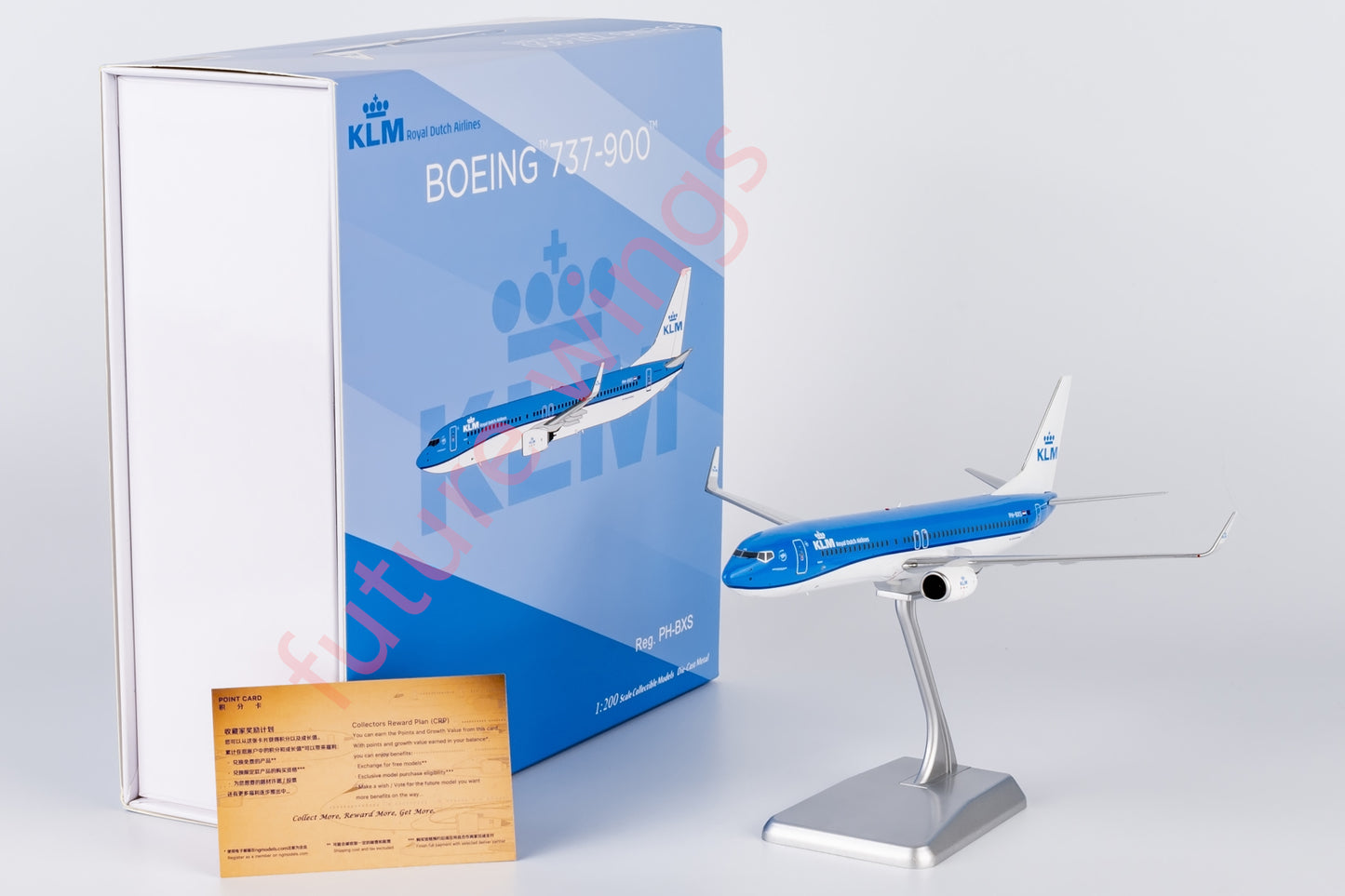 1:200 NG Models NG09001 KLM B737-900 PH-BXS Aircraft Model With Stand