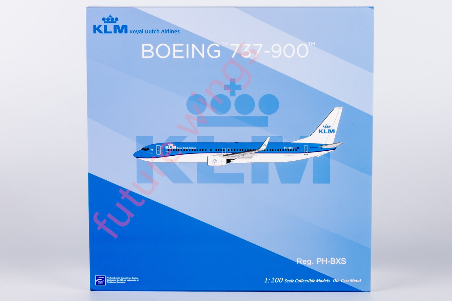 1:200 NG Models NG09001 KLM B737-900 PH-BXS Aircraft Model With Stand