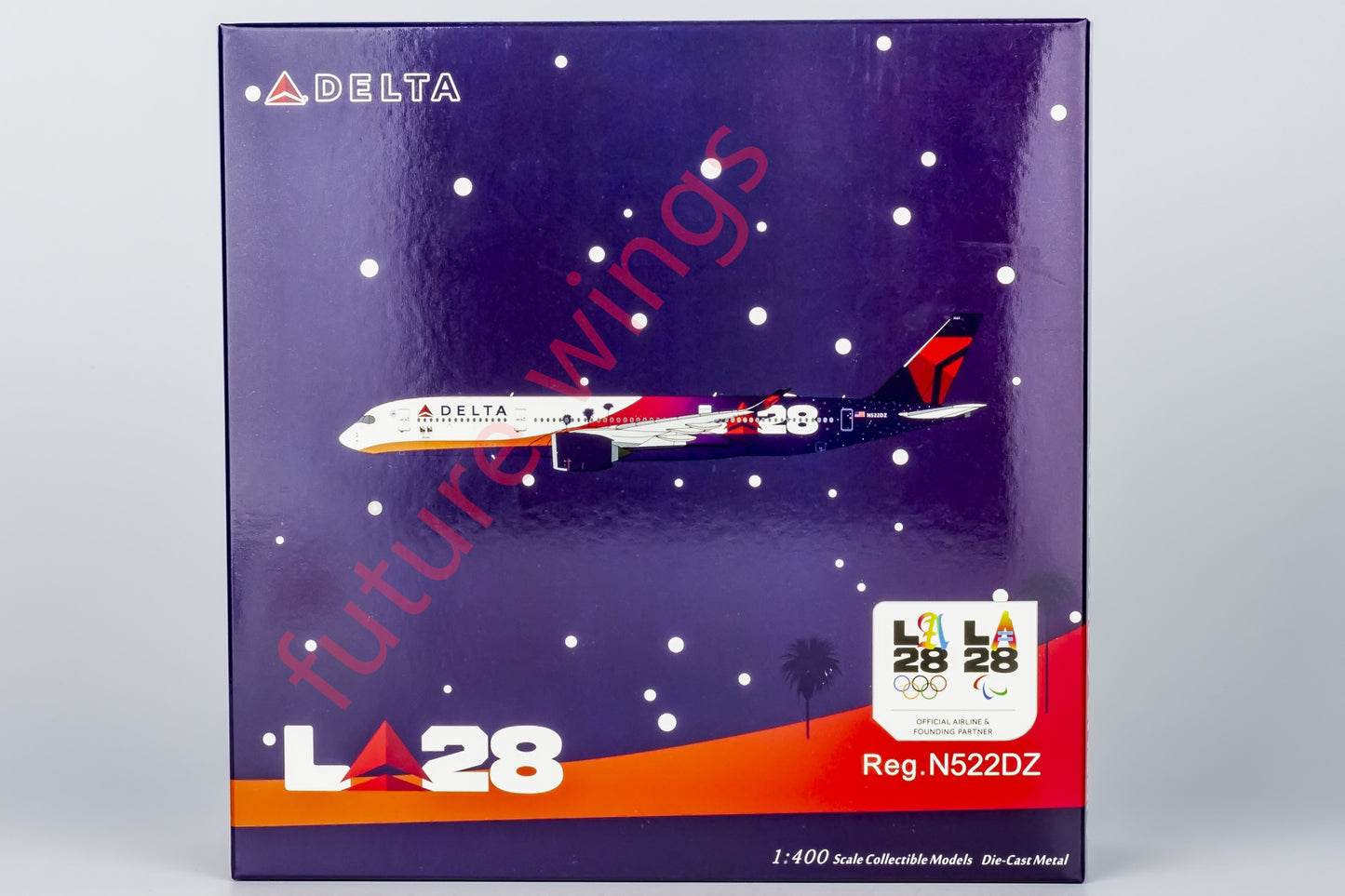 1:400 NG Models NG39070 Delta Airlines A350-900 N522DZ "LA2028" Aircraft Model+Free Tractor