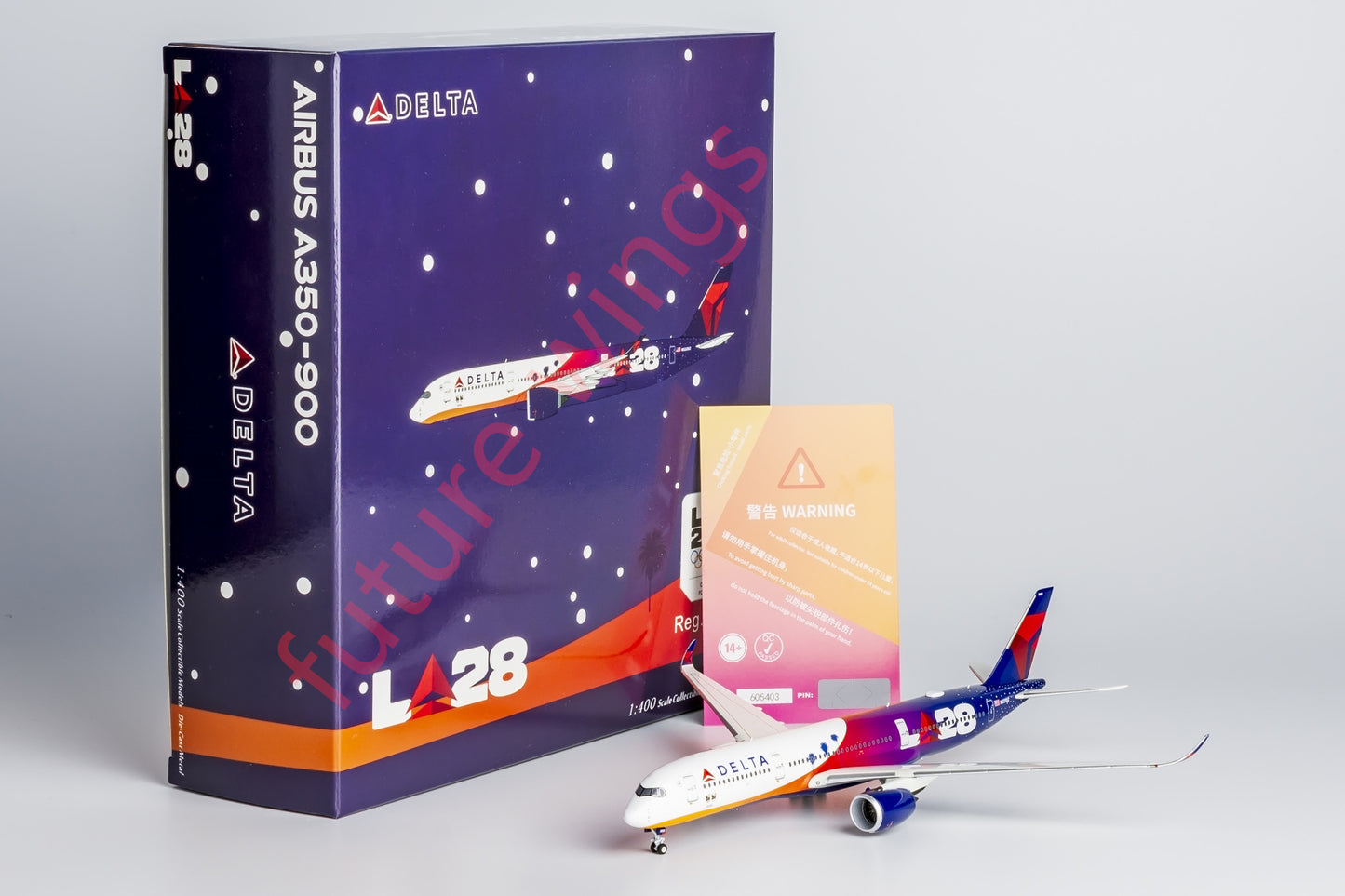 1:400 NG Models NG39070 Delta Airlines A350-900 N522DZ "LA2028" Aircraft Model+Free Tractor