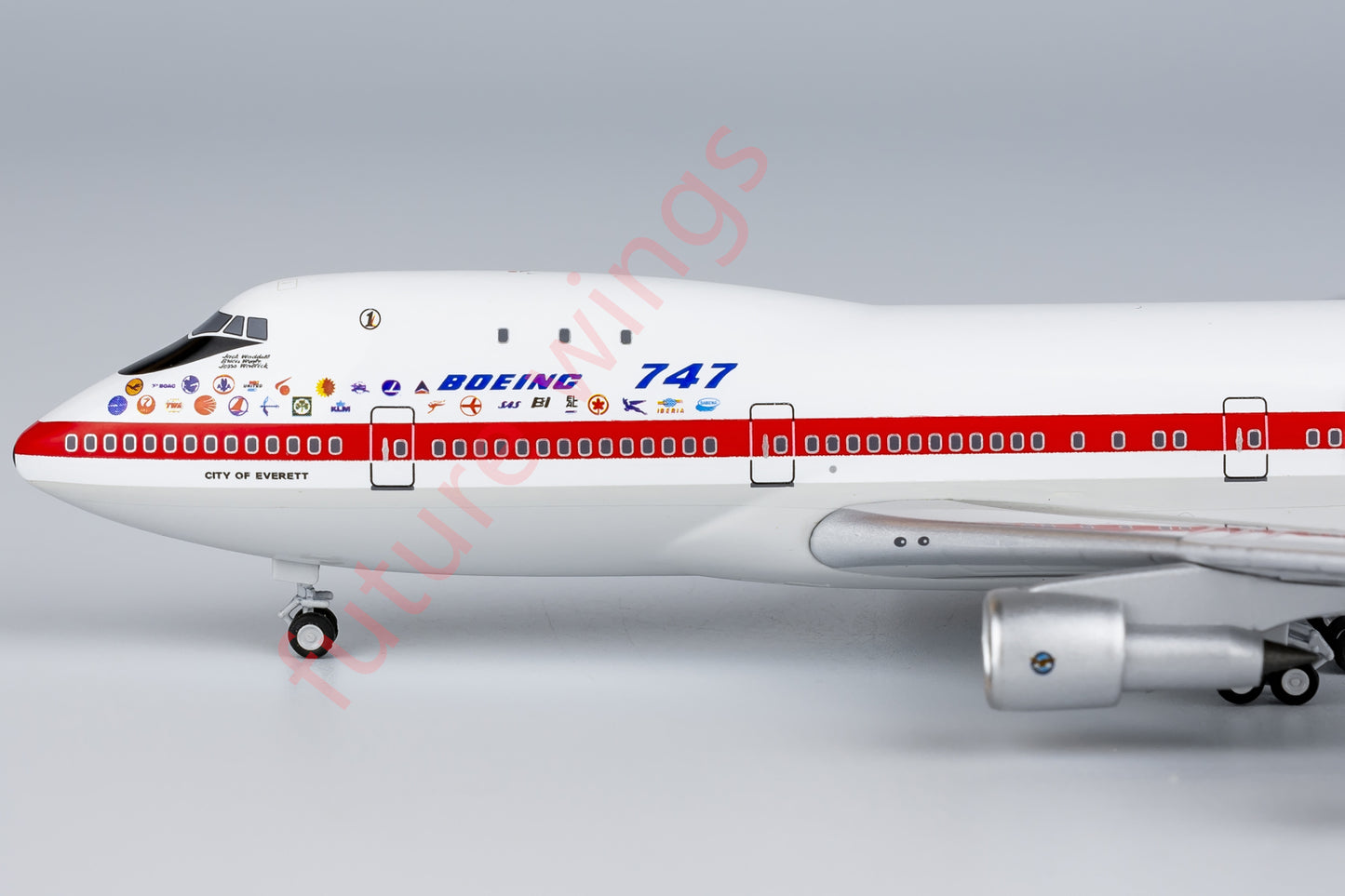 1:400 NG Lite BOE004 Boeing B747-100 N7470 "Museum Livery" Aircraft Model+Free Tractor