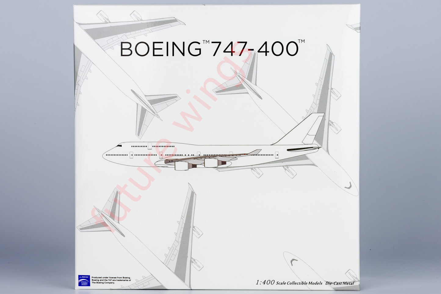 1:400 NG Lite BLM011 B747-400 Blank Aircraft Model+Free Tractor