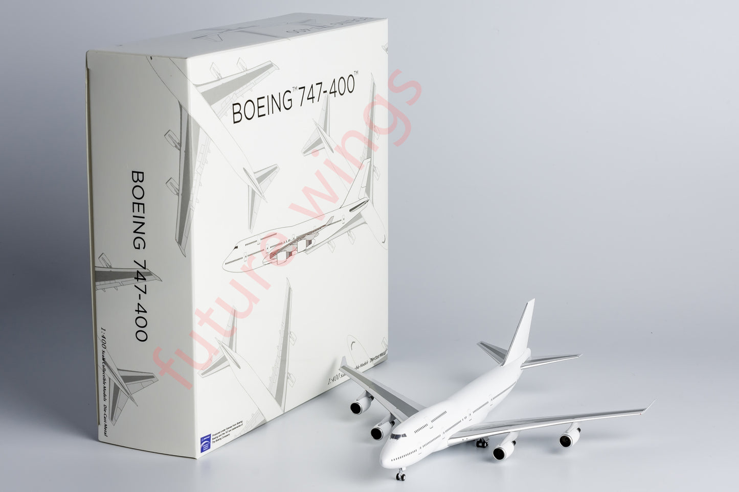 1:400 NG Lite BLM011 B747-400 Blank Aircraft Model+Free Tractor