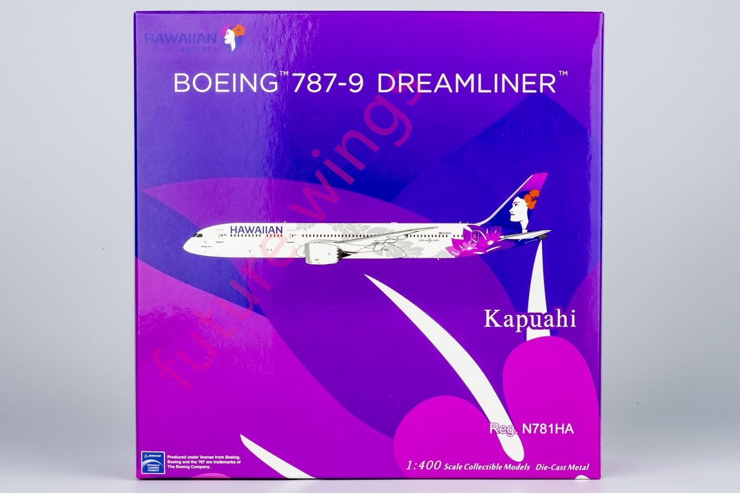 1:400 NG Models NG55128 Hawaiian Airlines B787-9 N781HA Aircraft Model+Free Tractor