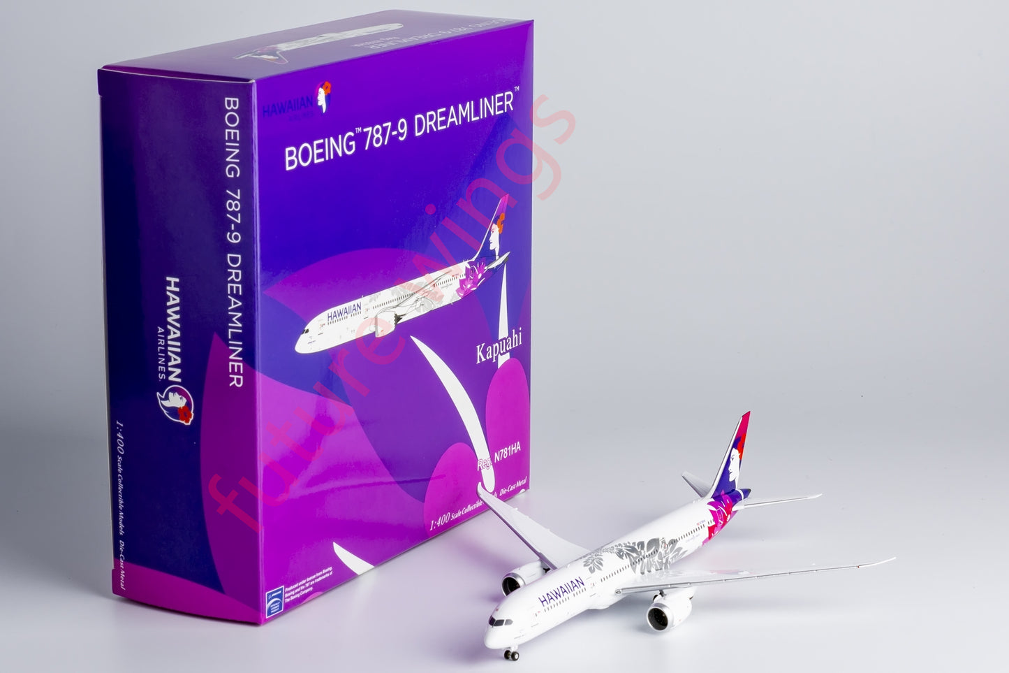 1:400 NG Models NG55128 Hawaiian Airlines B787-9 N781HA Aircraft Model+Free Tractor