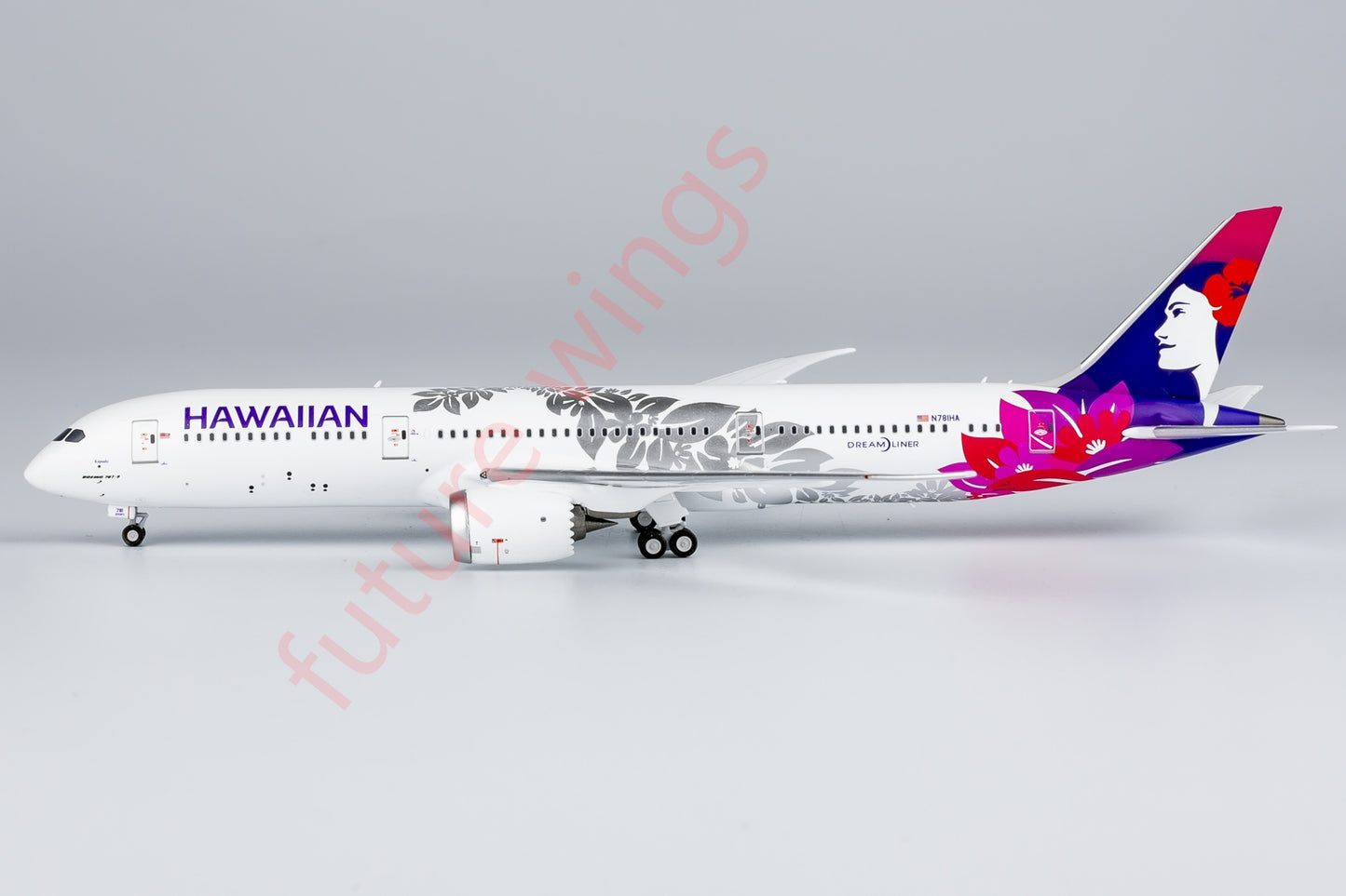 1:400 NG Models NG55128 Hawaiian Airlines B787-9 N781HA Aircraft Model+Free Tractor