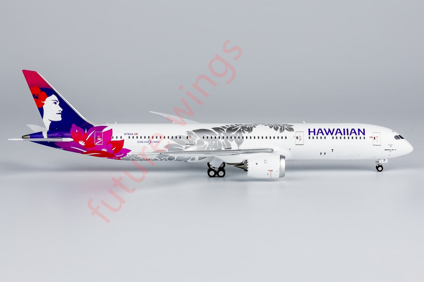 1:400 NG Models NG55128 Hawaiian Airlines B787-9 N781HA Aircraft Model+Free Tractor