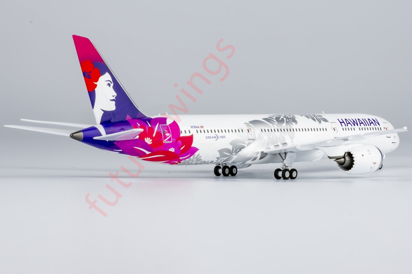 1:400 NG Models NG55128 Hawaiian Airlines B787-9 N781HA Aircraft Model+Free Tractor