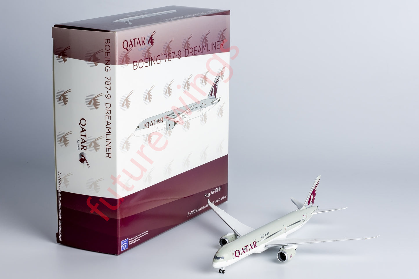 1:400 NG Models NG55106 Qatar Airways B787-9 A7-BHH Aircraft Model+Free Tractor