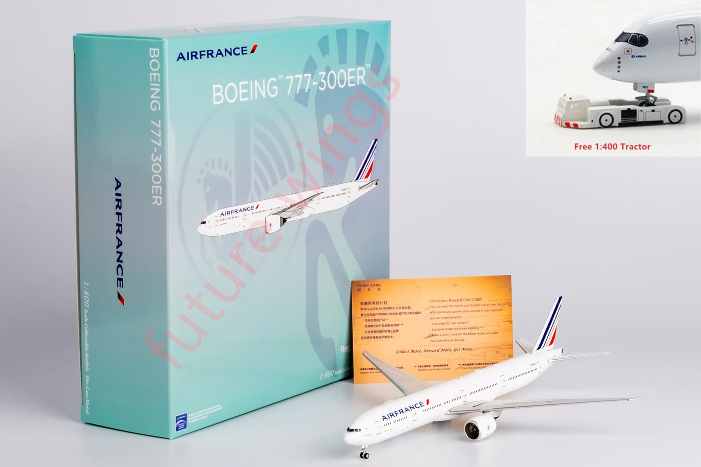 1:400 NG Models NG73055 Air France B777-300ER F-GSQG Aircraft Model+Free Tractor