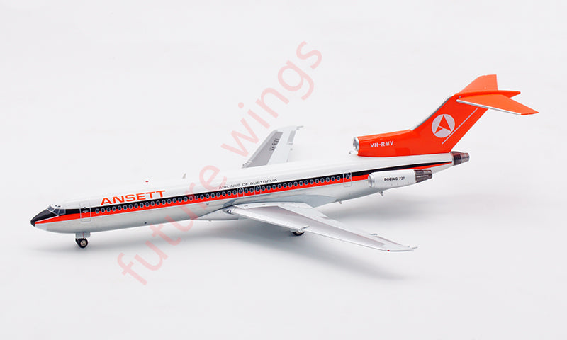 1:200 InFlight200 Ansett B727-200 VH-RMV Aircraft Model With Stand