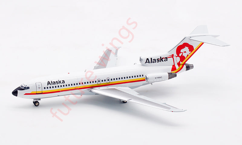 1:200 InFlight200 Alaska Airlines B727-100 N798AS Aircraft Model With Stand