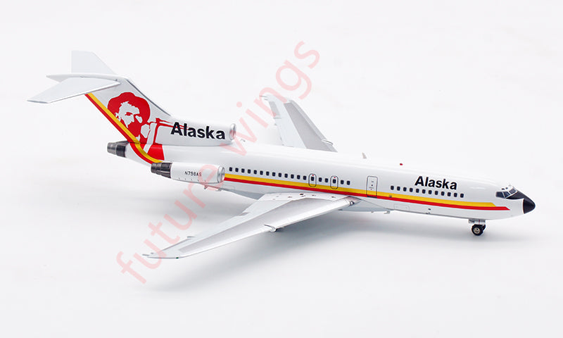 1:200 InFlight200 Alaska Airlines B727-100 N798AS Aircraft Model With Stand