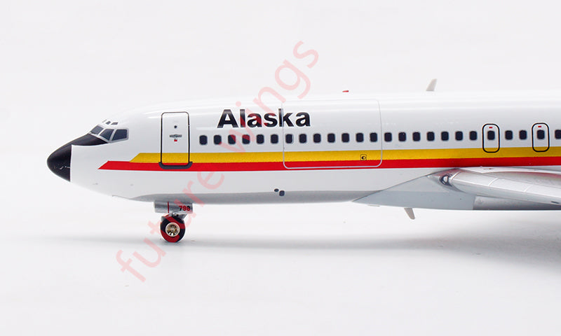 1:200 InFlight200 Alaska Airlines B727-100 N798AS Aircraft Model With Stand