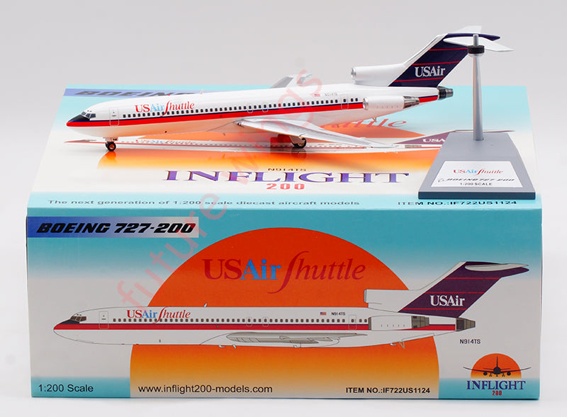 1:200 InFlight200 US Air B727-200 N914TS Aircraft Model With Stand