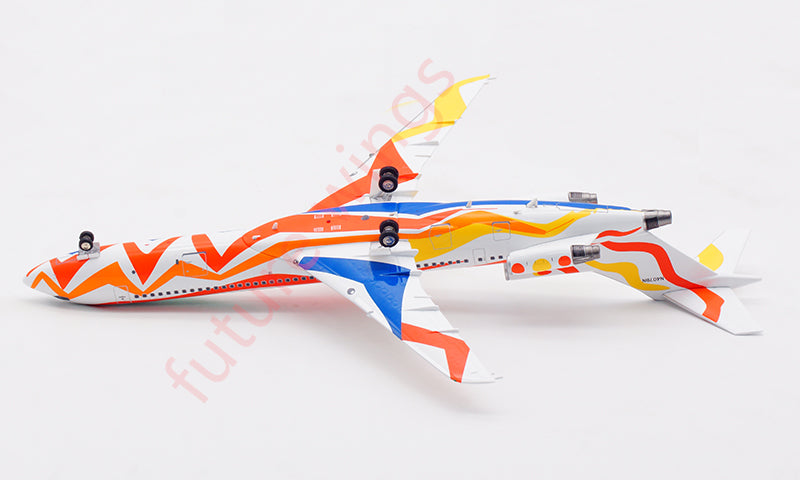 1:200 InFlight200 Braniff Airlines  B727-200 N407BN Aircraft Model With Stand