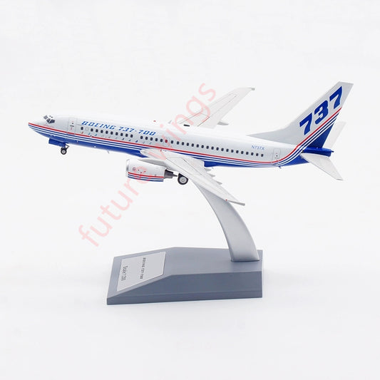 1:200 InFlight200 Boeing House Color B737-700 N737X Aircraft Model With Stand