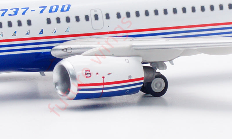 1:200 InFlight200 Boeing House Color B737-700 N737X Aircraft Model With Stand