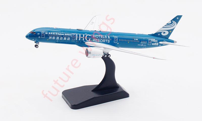 1:400 Aviation400 Hainan Airlines B787-9 B-1499 Aircraft Model Free Tractor+Stand