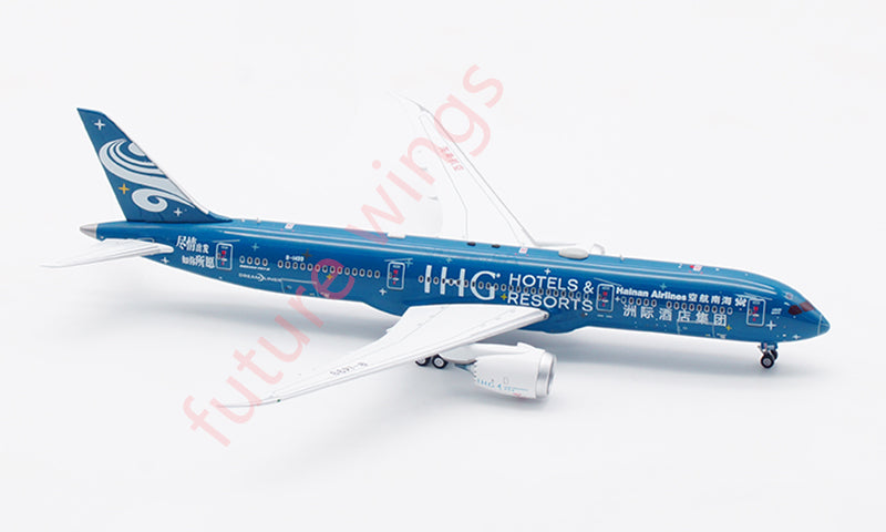 1:400 Aviation400 Hainan Airlines B787-9 B-1499 Aircraft Model Free Tractor+Stand