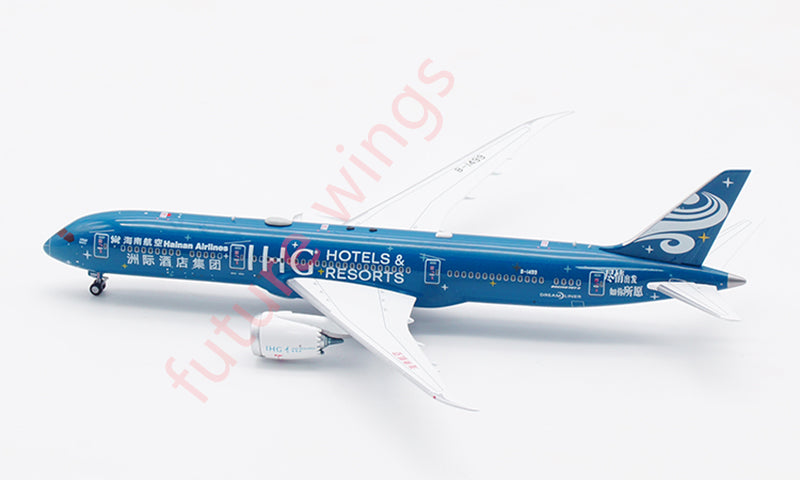 1:400 Aviation400 Hainan Airlines B787-9 B-1499 Aircraft Model Free Tractor+Stand