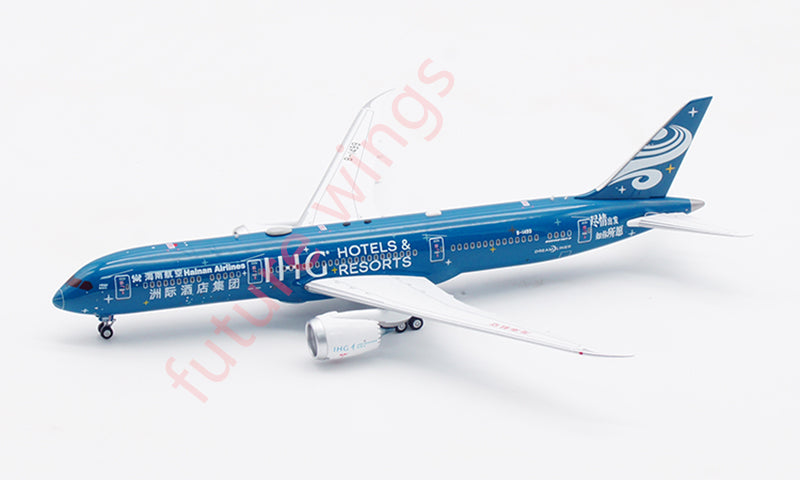 1:400 Aviation400 Hainan Airlines B787-9 B-1499 Aircraft Model Free Tractor+Stand