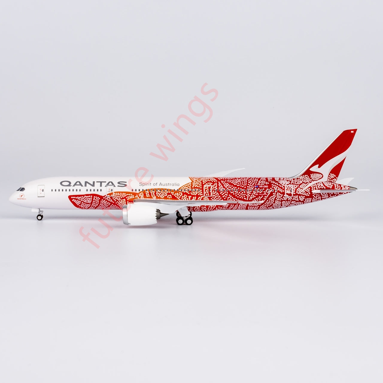 1:400 NG Lite Qantas Airways B787-9 VH-ZND Aircraft Model+Free Tractor