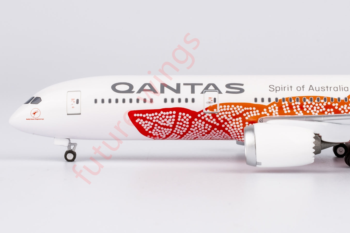 1:400 NG Lite Qantas Airways B787-9 VH-ZND Aircraft Model+Free Tractor