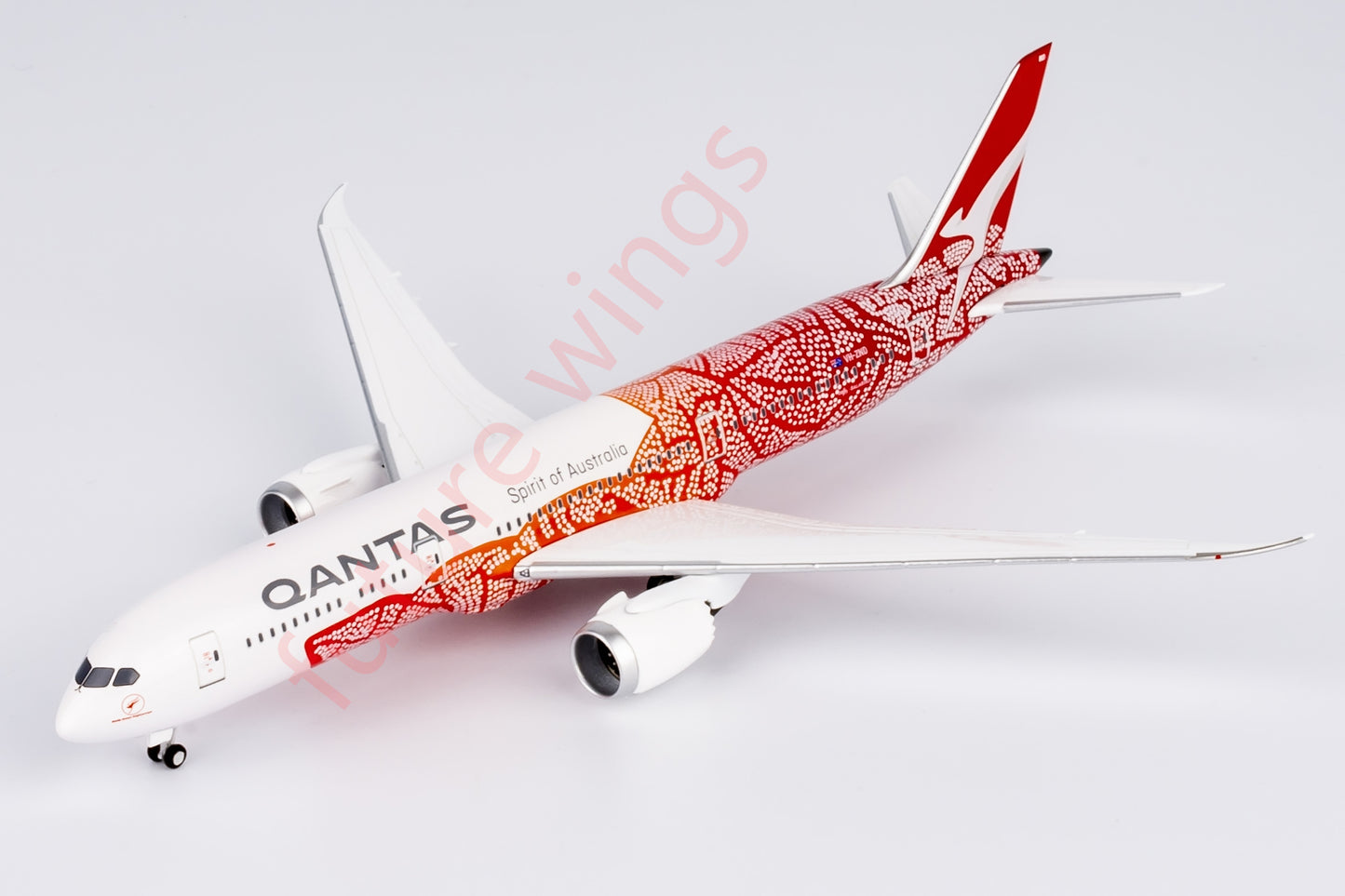 1:400 NG Lite Qantas Airways B787-9 VH-ZND Aircraft Model+Free Tractor