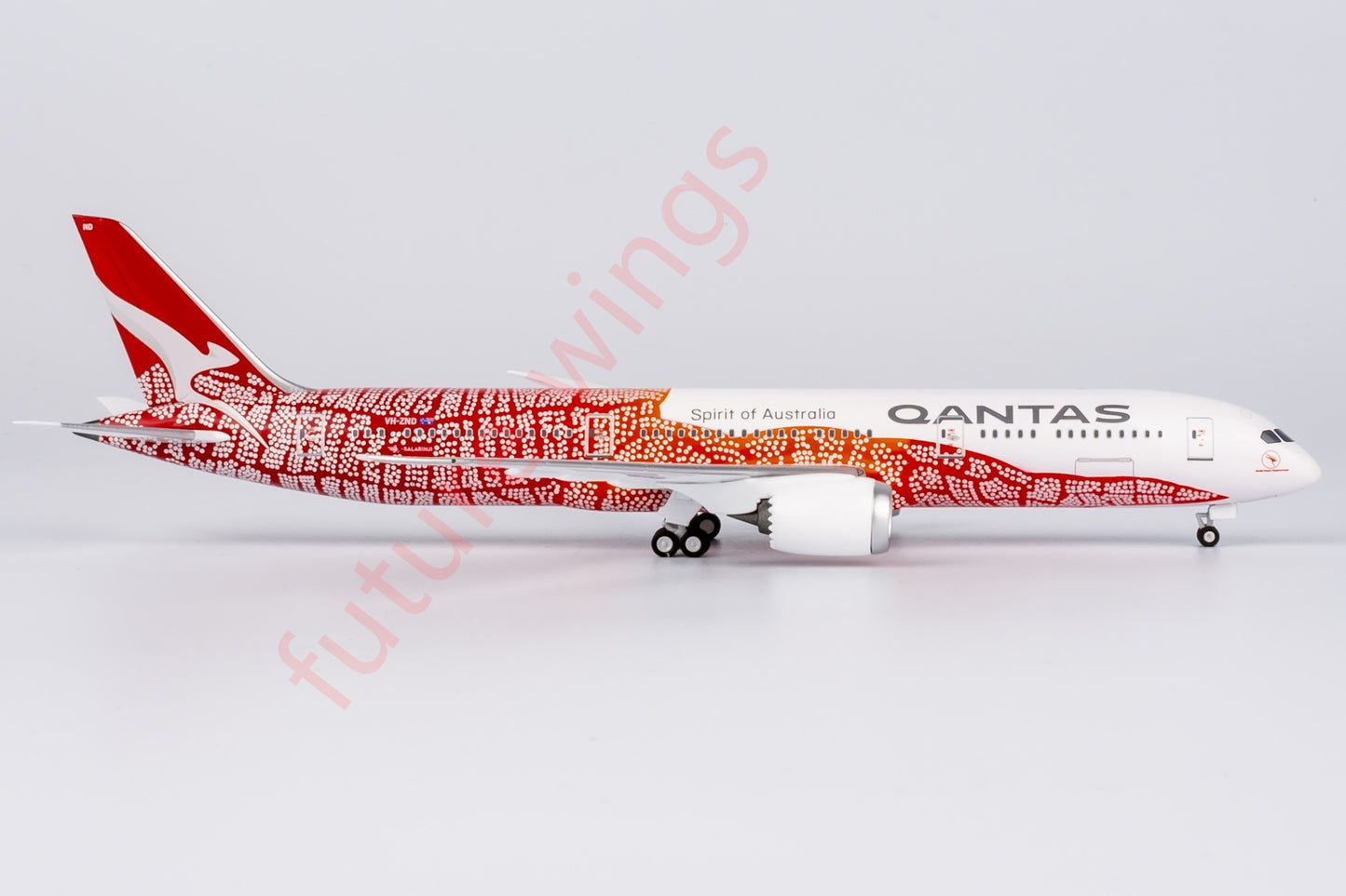 1:400 NG Lite Qantas Airways B787-9 VH-ZND Aircraft Model+Free Tractor