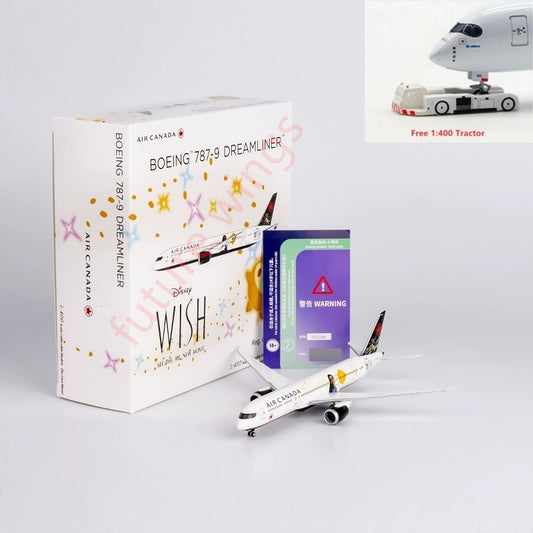 1:400 NG Lite Air Canada 787-9 C-FVLX "Wish" Aircraft Model+Free Tractor