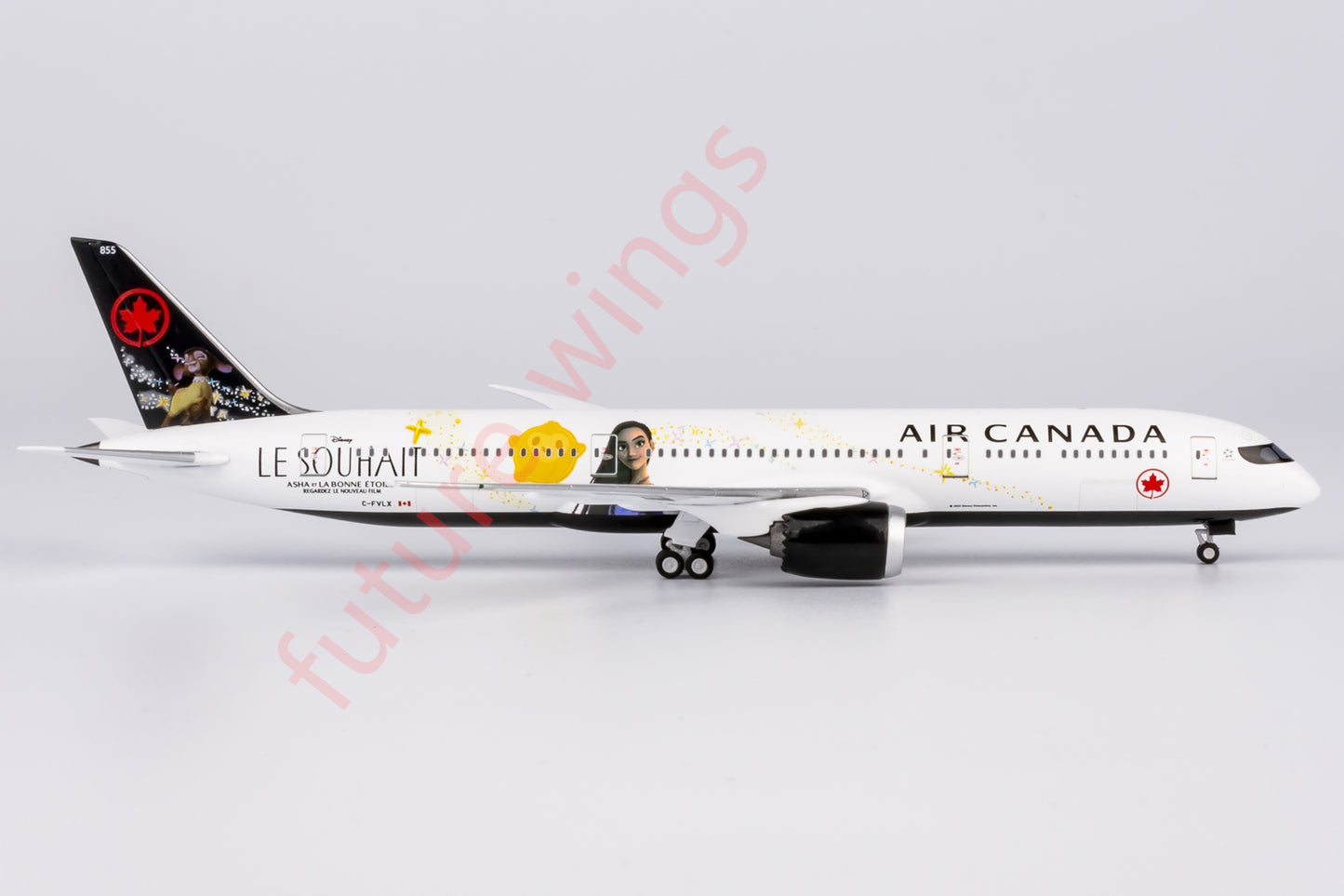 1:400 NG Lite Air Canada 787-9 C-FVLX "Wish" Aircraft Model+Free Tractor