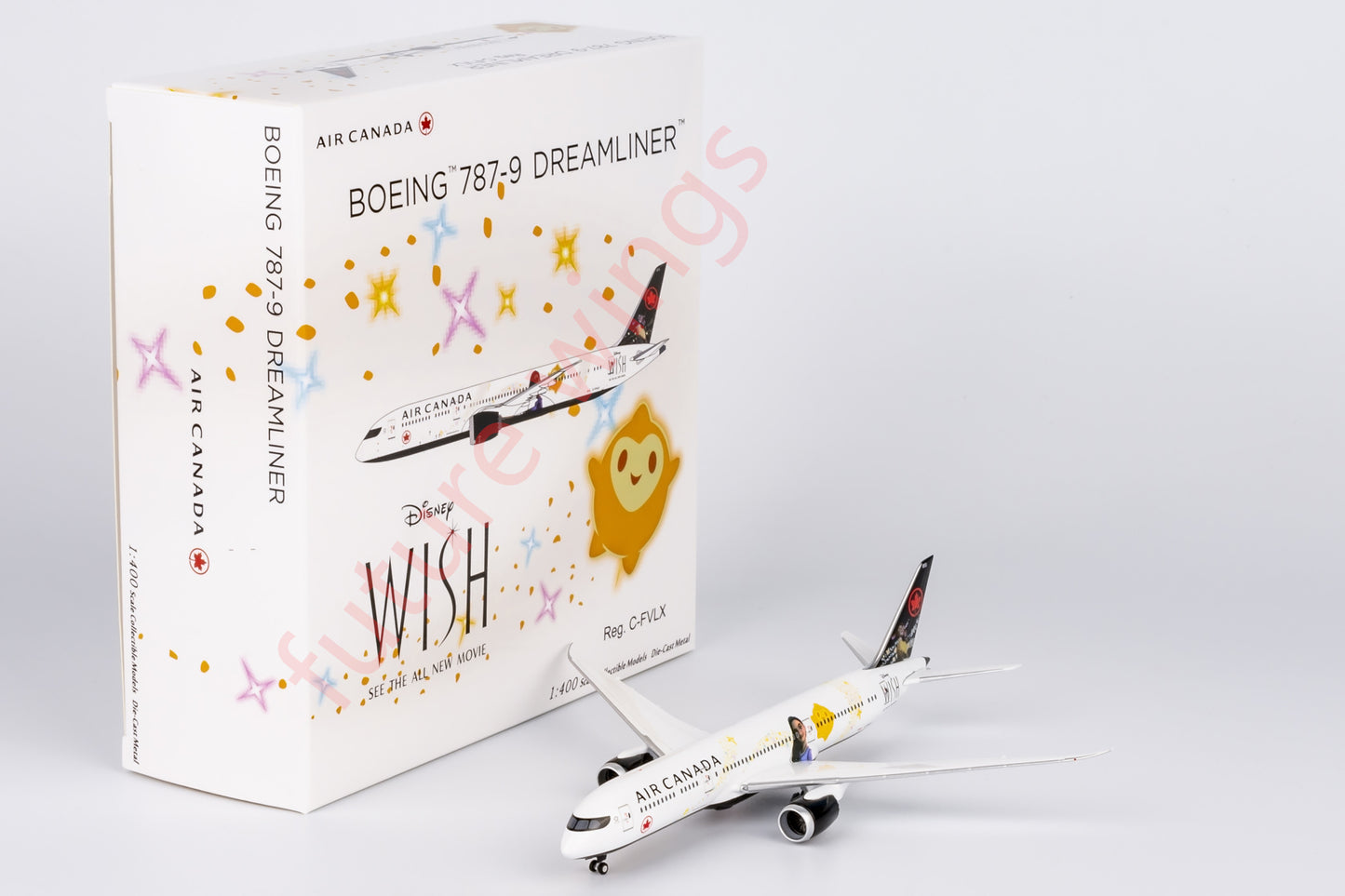 1:400 NG Lite Air Canada 787-9 C-FVLX "Wish" Aircraft Model+Free Tractor