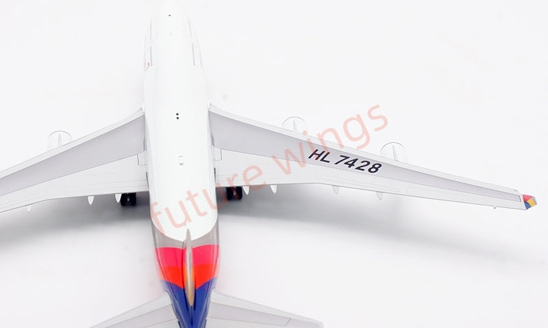 1:200 SQ Wings Asiana Airlines B747-400 HL7428 Diecast Aircraft Model