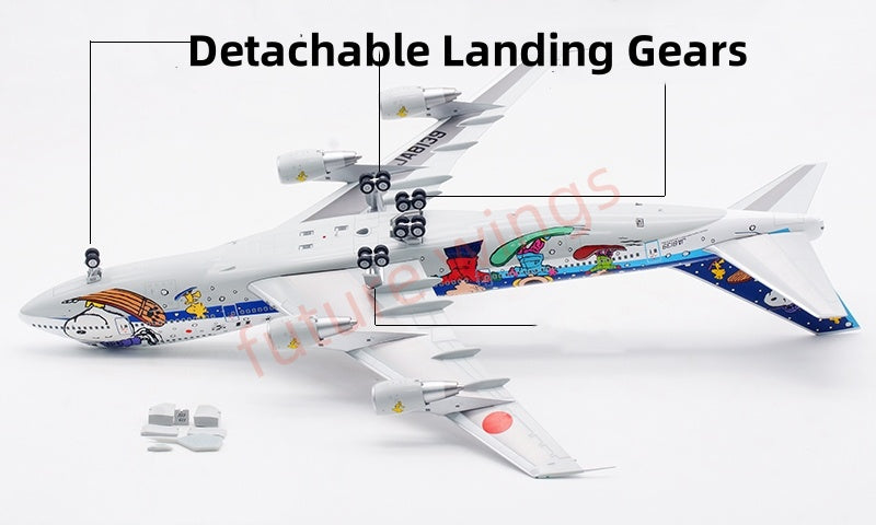 1:200 SQ Wings ANA B747-100SR JA8139  “Snoopy” Diecast Aircraft Model