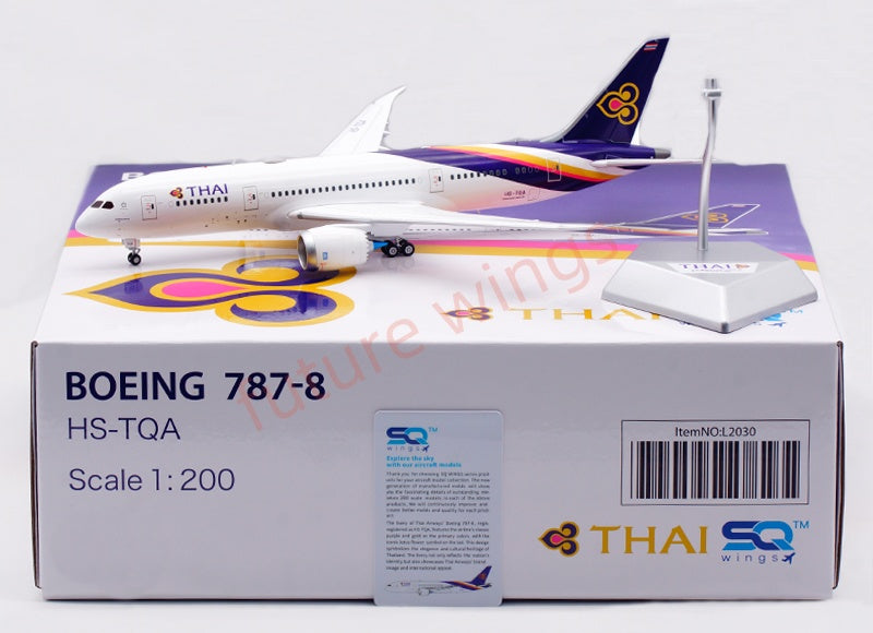 1:200 SQ Wings Thai Airways B787-8 HS-TQA HS-TQF Diecast Aircraft Model