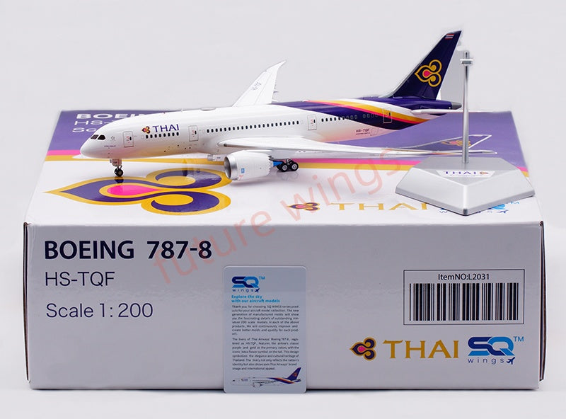 1:200 SQ Wings Thai Airways B787-8 HS-TQA HS-TQF Diecast Aircraft Model