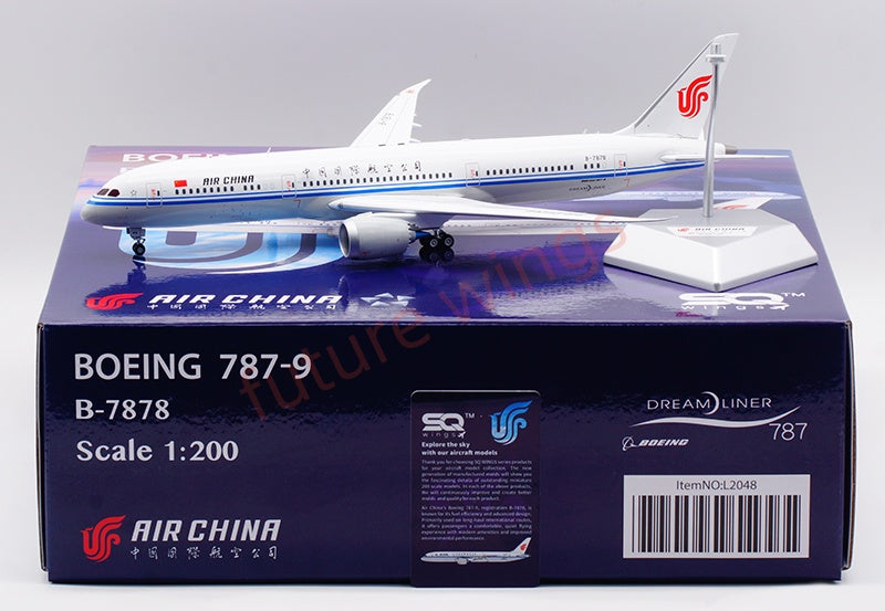 1:200 SQ Wings Air China B787-9 B-7878 B-1368 B-7879 Diecast Aircraft Model