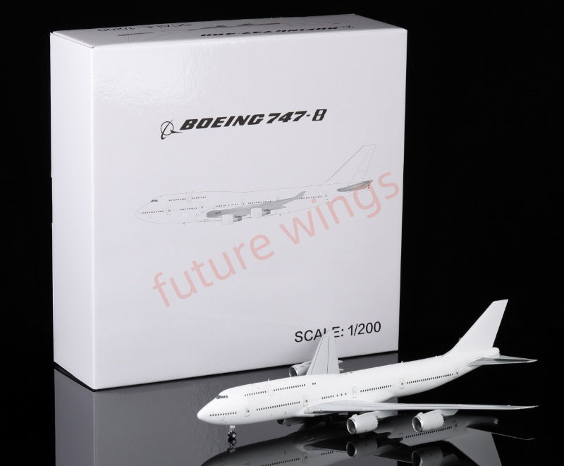 1:200 SQ Wings Boeing B747-8 Blank Diecast Aircraft Model