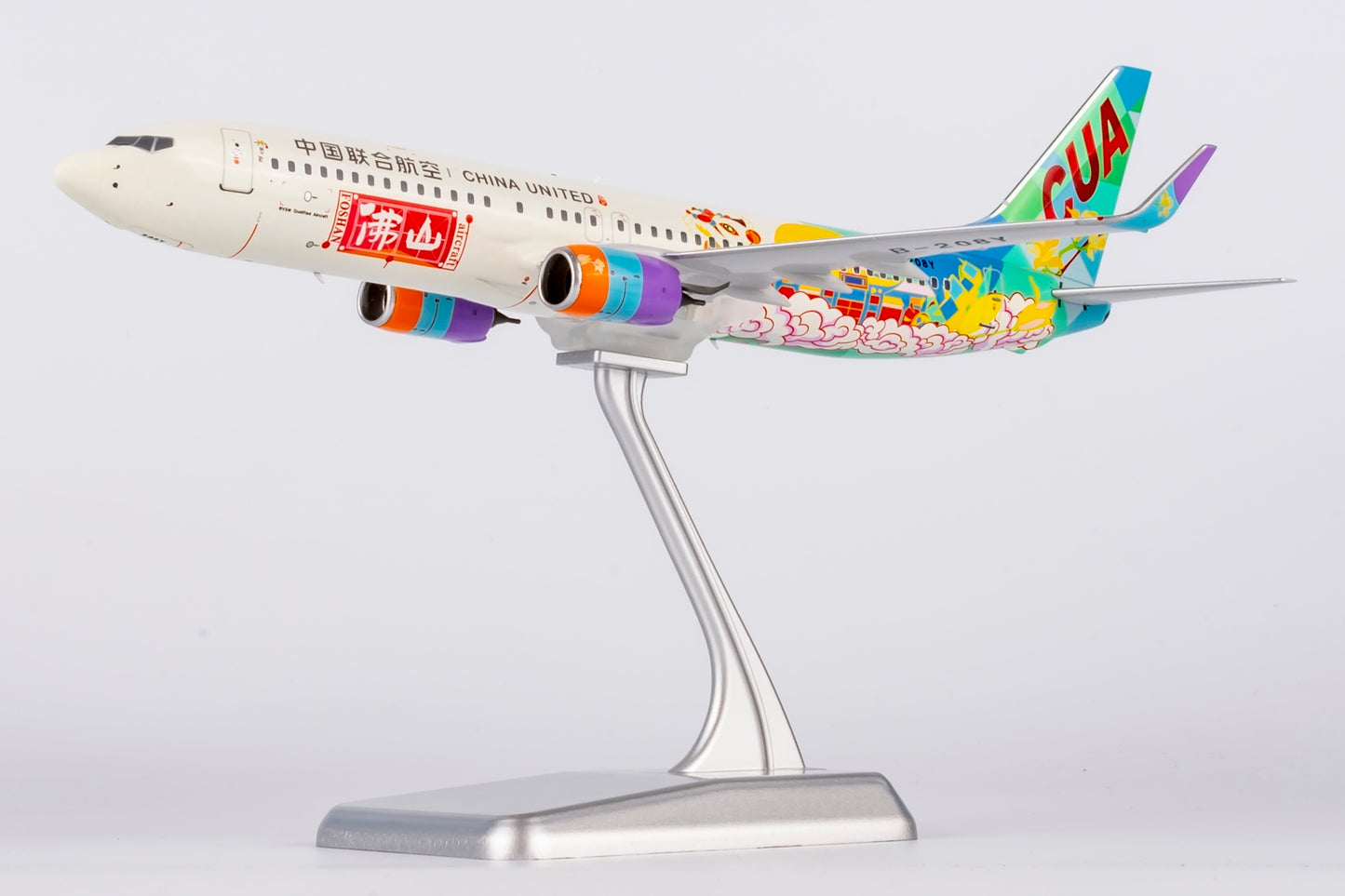 1:200 NG Models 08005 China United Airlines B737-800 B-208Y "Foshan" Aircraft Model