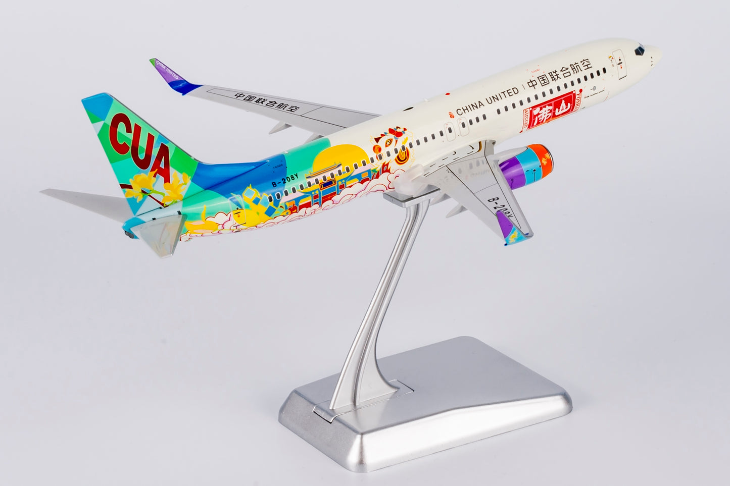 1:200 NG Models 08005 China United Airlines B737-800 B-208Y "Foshan" Aircraft Model