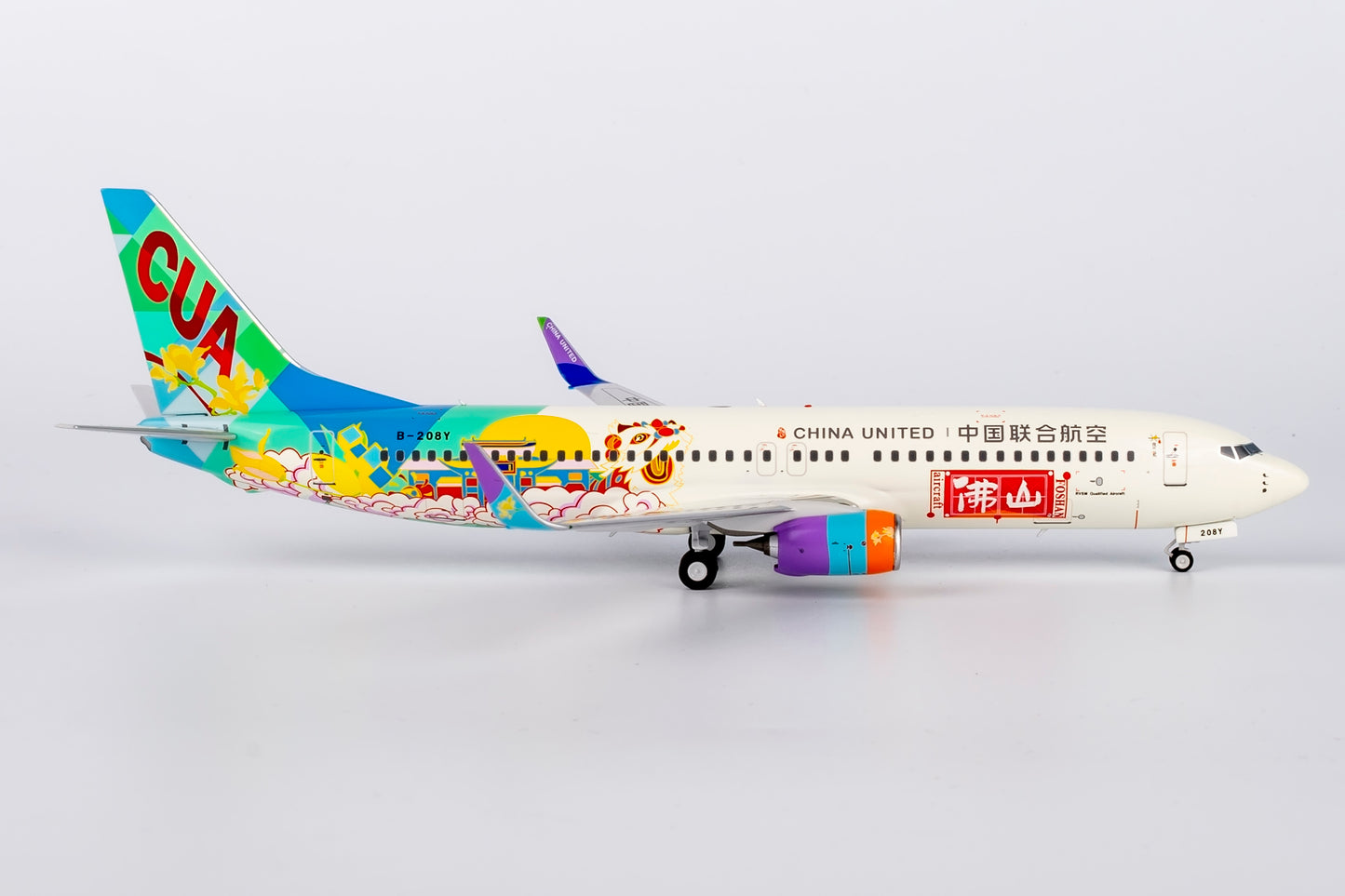 1:200 NG Models 08005 China United Airlines B737-800 B-208Y "Foshan" Aircraft Model