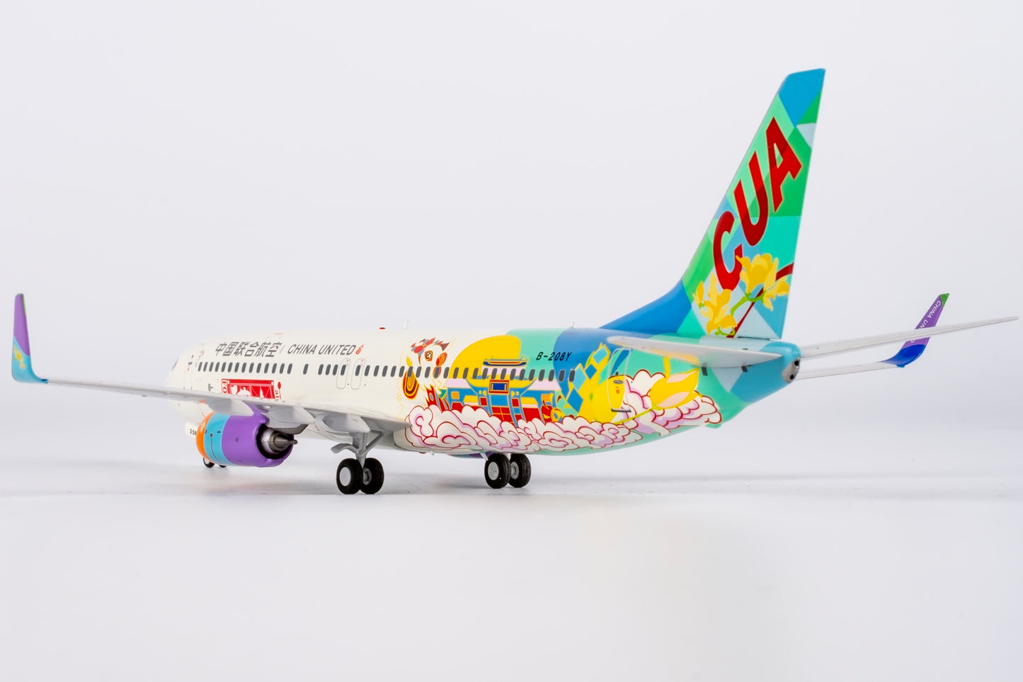 1:200 NG Models 08005 China United Airlines B737-800 B-208Y "Foshan" Aircraft Model