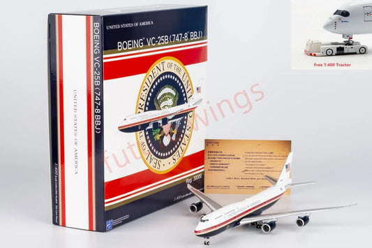 1:400 NG Models NG78041 USAF VC-25B(B747-8) 30000 Aircraft Model+Free Tractor