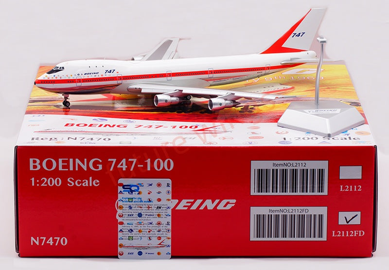 1:200 SQ Wings Boeing B747-100 N7470 "First Flight Livery"Diecast Aircraft Model